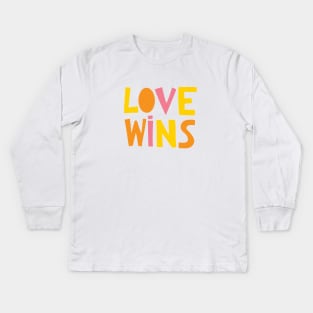 Love Wins Kids Long Sleeve T-Shirt